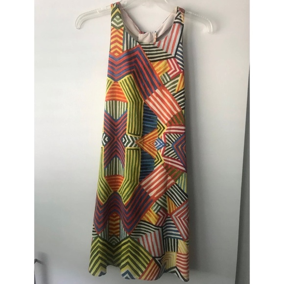 Alice + Olivia  Womens Sleeveless Tank Dress Silk Size Extra Small  0070 - Picture 1 of 6
